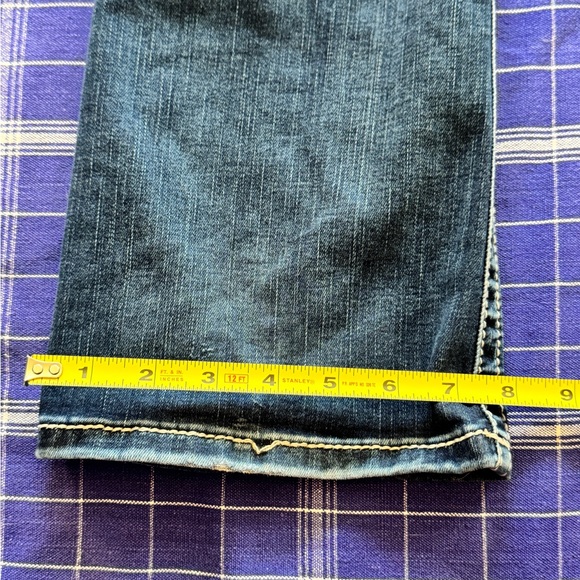 Miss Me Dark Blue Denim Jeans Mid-Rise Boot Size 25 - Picture 11 of 15